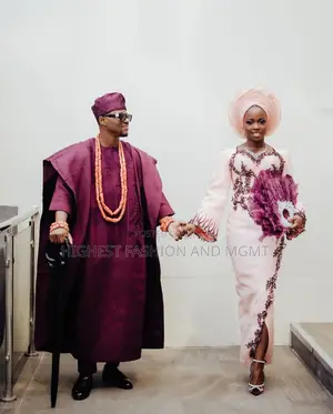Blush Gown Men’S Deep Violet Agbada