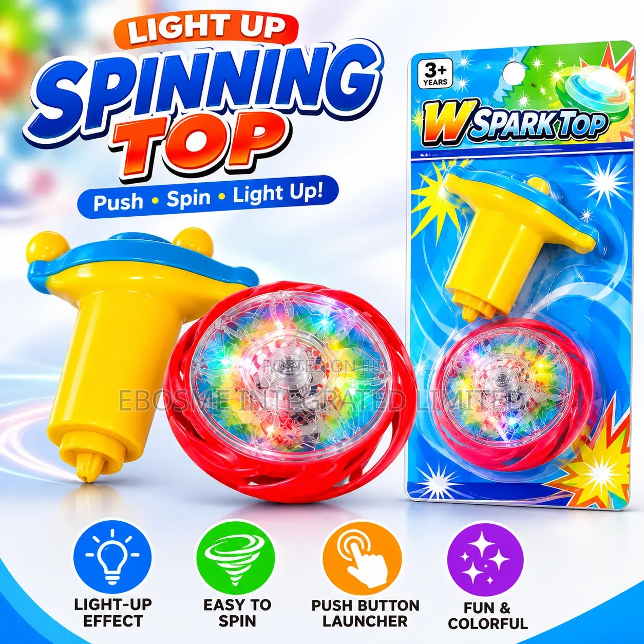 Light Up Spinning Top