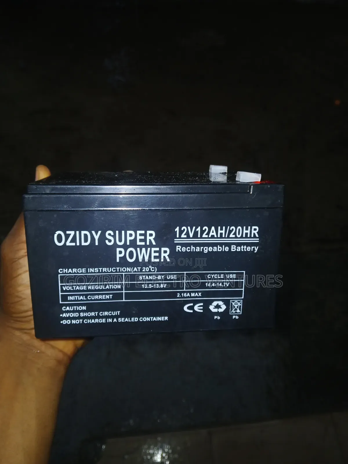 12v 12mha Ozidy Super Power Battery