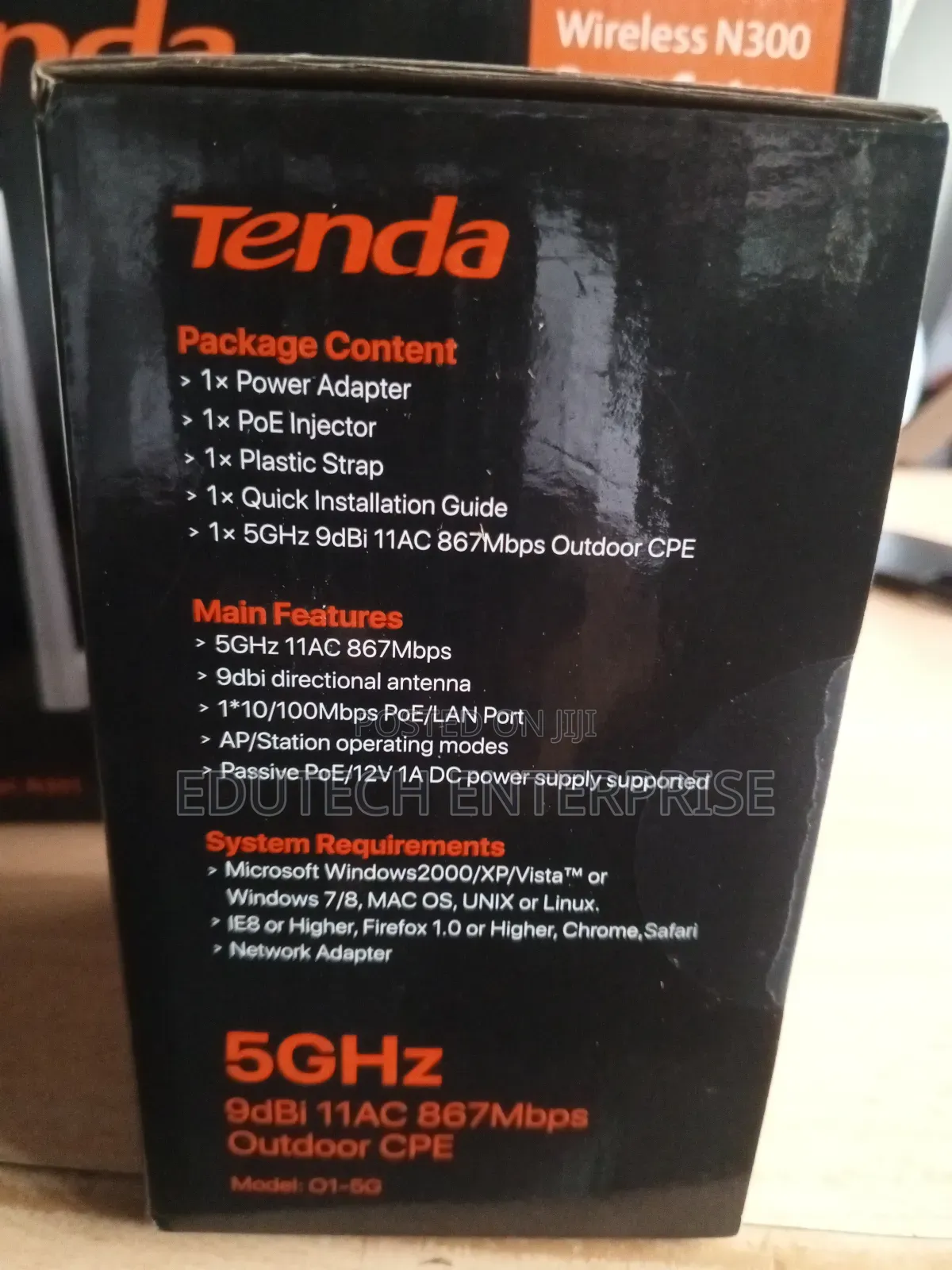 Tenda 5ghz 9dbi 11ac 867mbps Outdoor Cpe