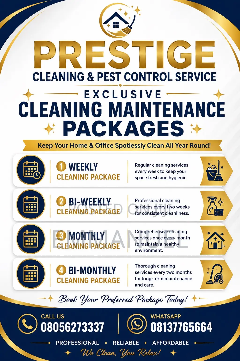 Prestige Cleaning and Pest Control Service