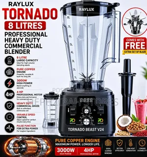 Raylux 8 Litres Tornado Beast V24 Heavy Duty Commercial Blender