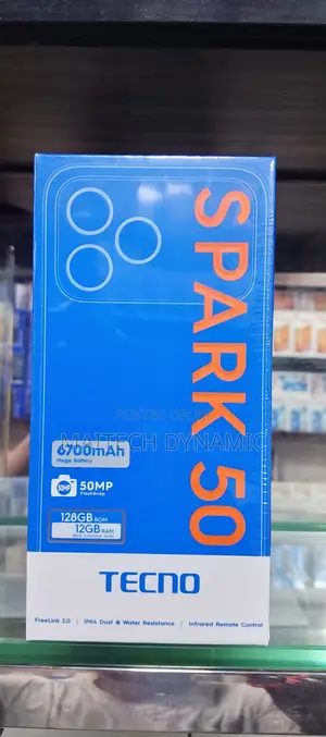 New Tecno Spark 50 128 GB Black