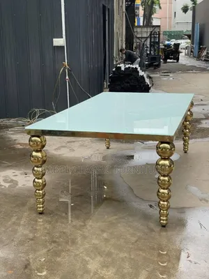 Imported Luxury 8ft Rectangular Event Table Available Now