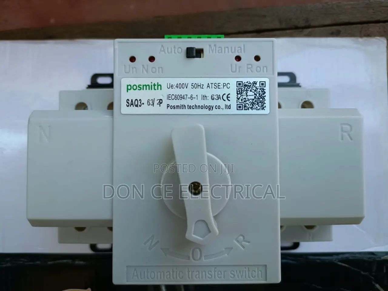 Single Phase Automatic Change Over Switch