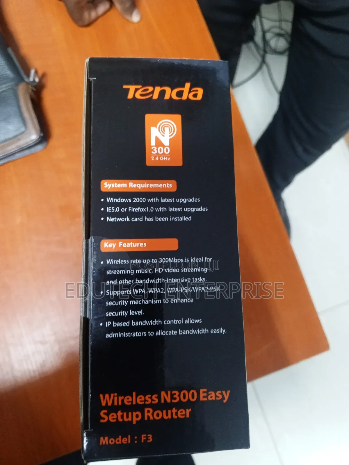 Tenda 300mpbs Wireless Router ( 3 Antennas)