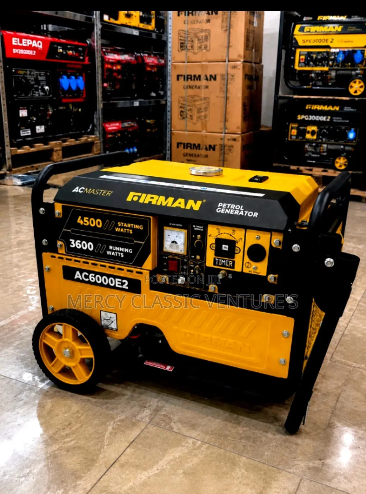 Firman Ac6000e2 5.5kva Key Start Petrol Generator – 100% Copper Coil