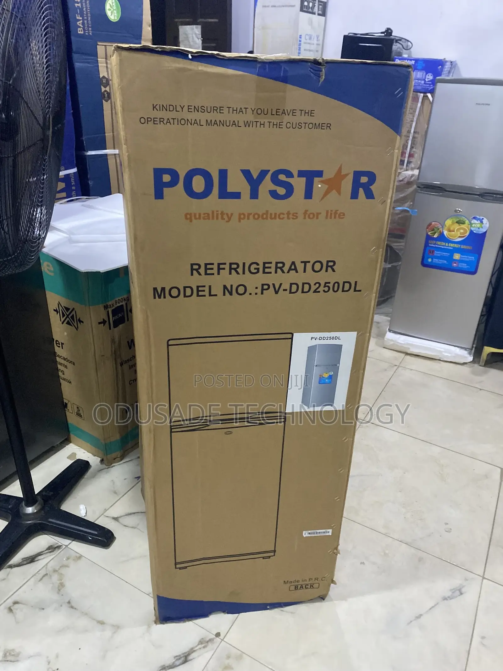 Polystar Double Door Fridge 142l