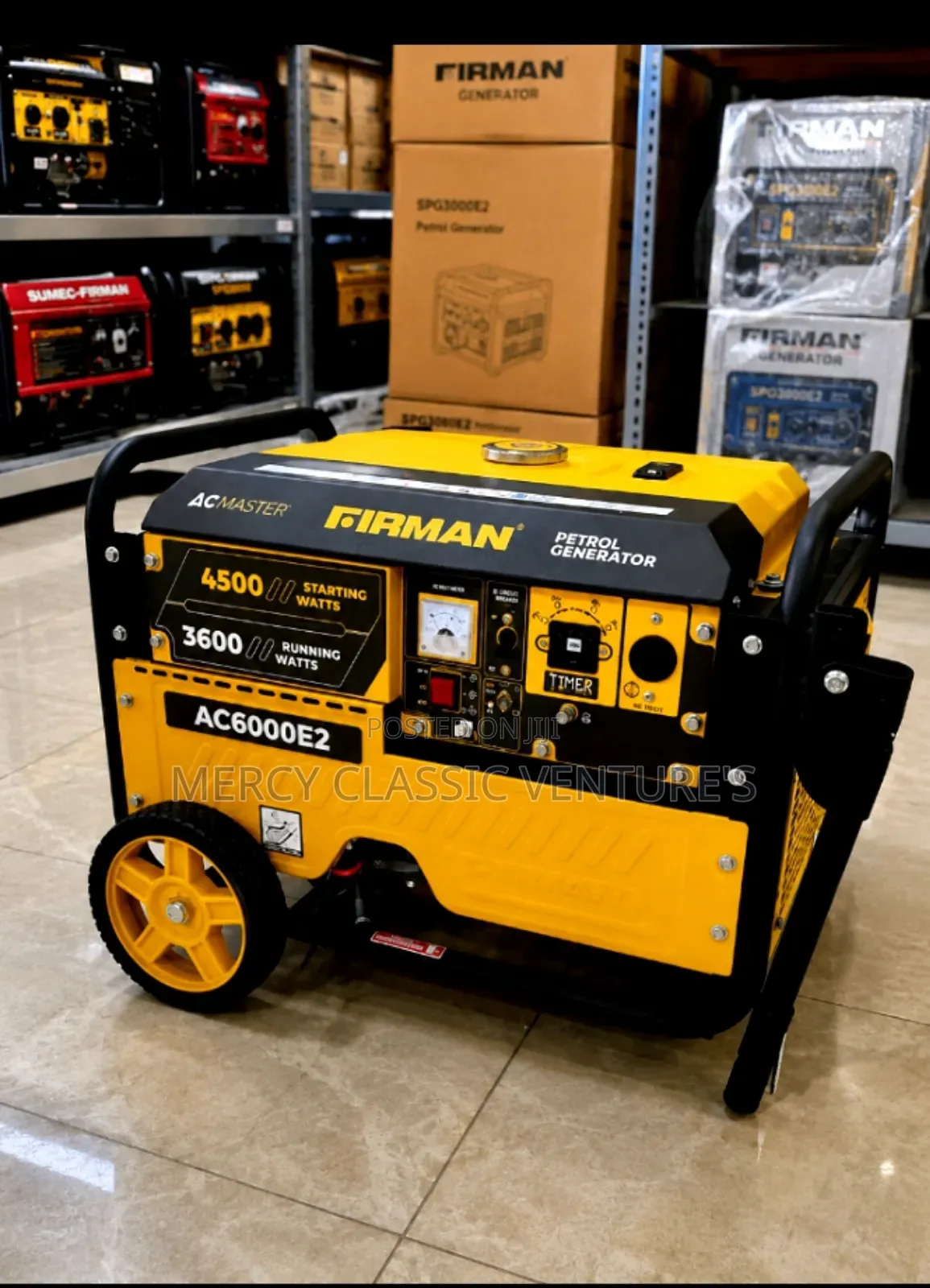 Firman Ac6000e2 5.5kva Key Start Petrol Generator – 100% Copper Coil