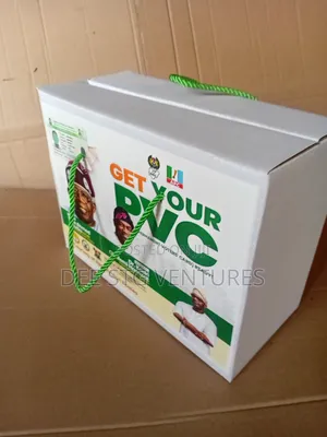 Neat Rope Carton With Stickers on It