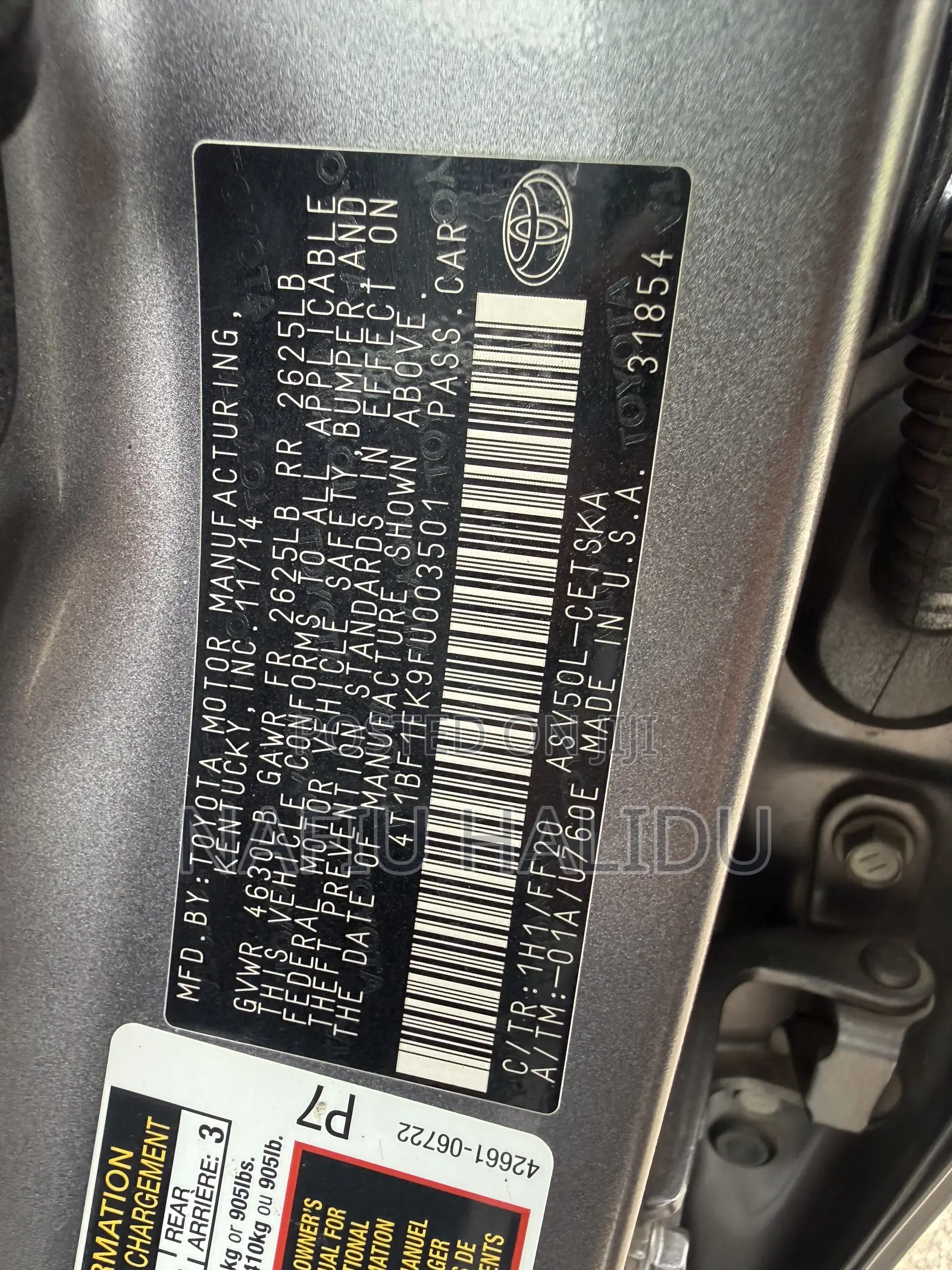 Toyota Camry 2016 Gray
