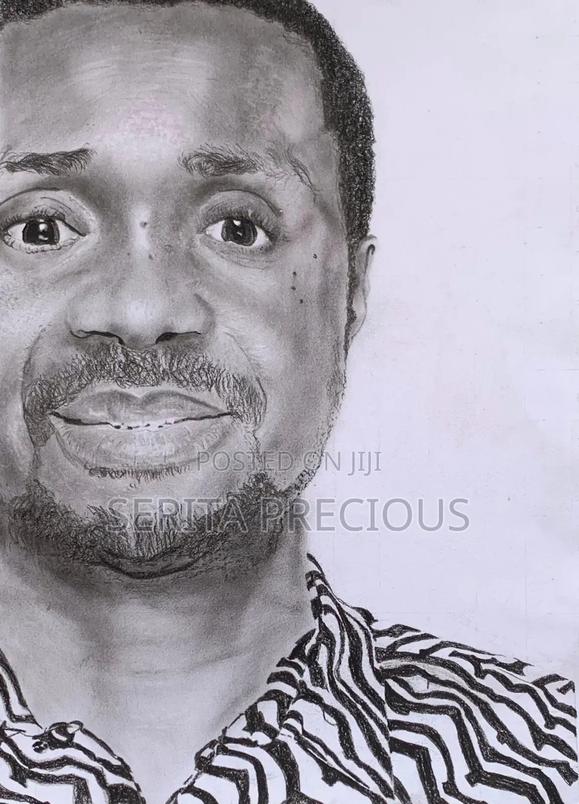 Charcoal Portrait Drawing