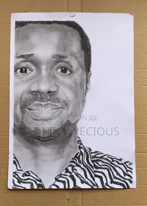 Charcoal Portrait Drawing