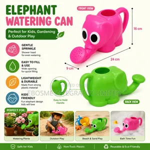 Kids Elephant Shaped Plastic Watering Can