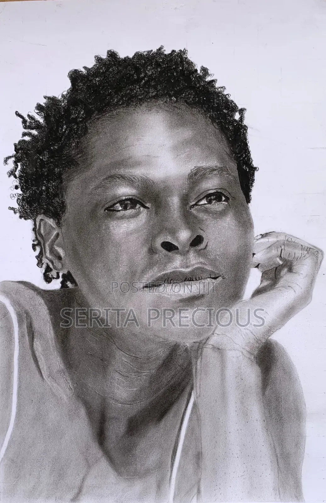 Charcoal Portrait Drawing