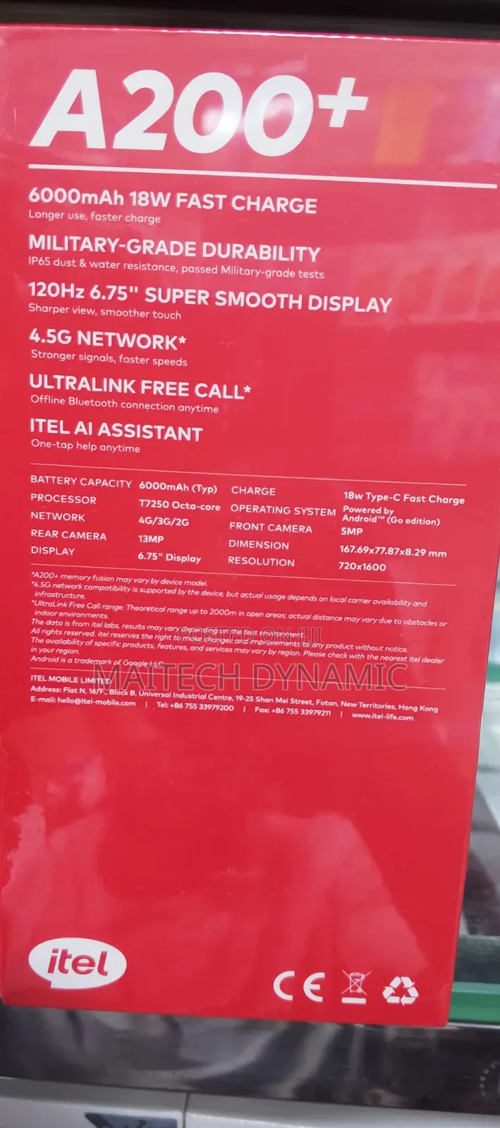 New Itel A200+ 64 GB
