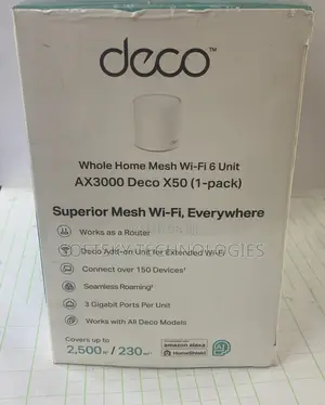 Tp-Link Deco X50 Ax3000 Wo-Fo6 Mesh