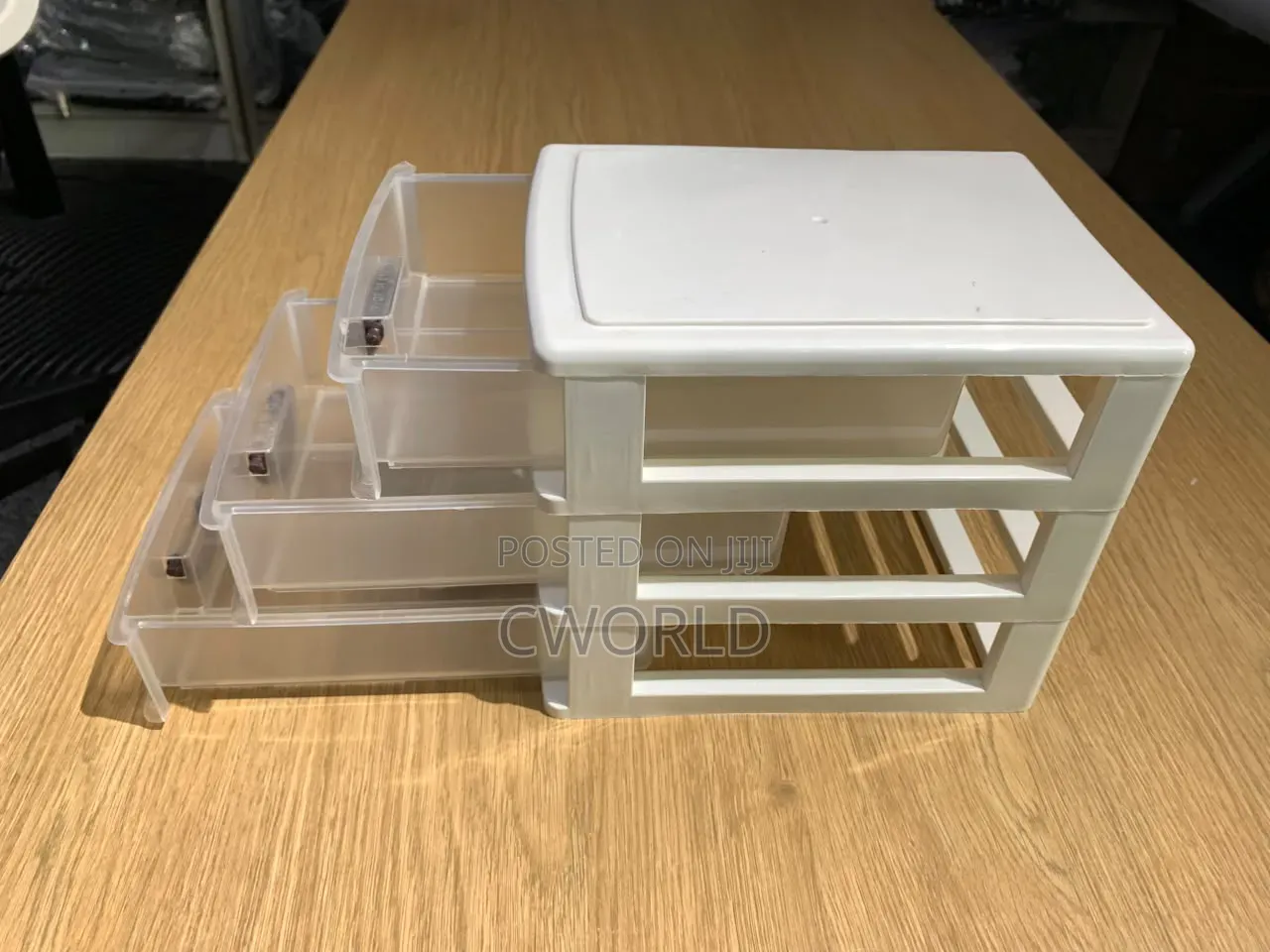 3-Drawer Mini Plastic Storage Organizer
