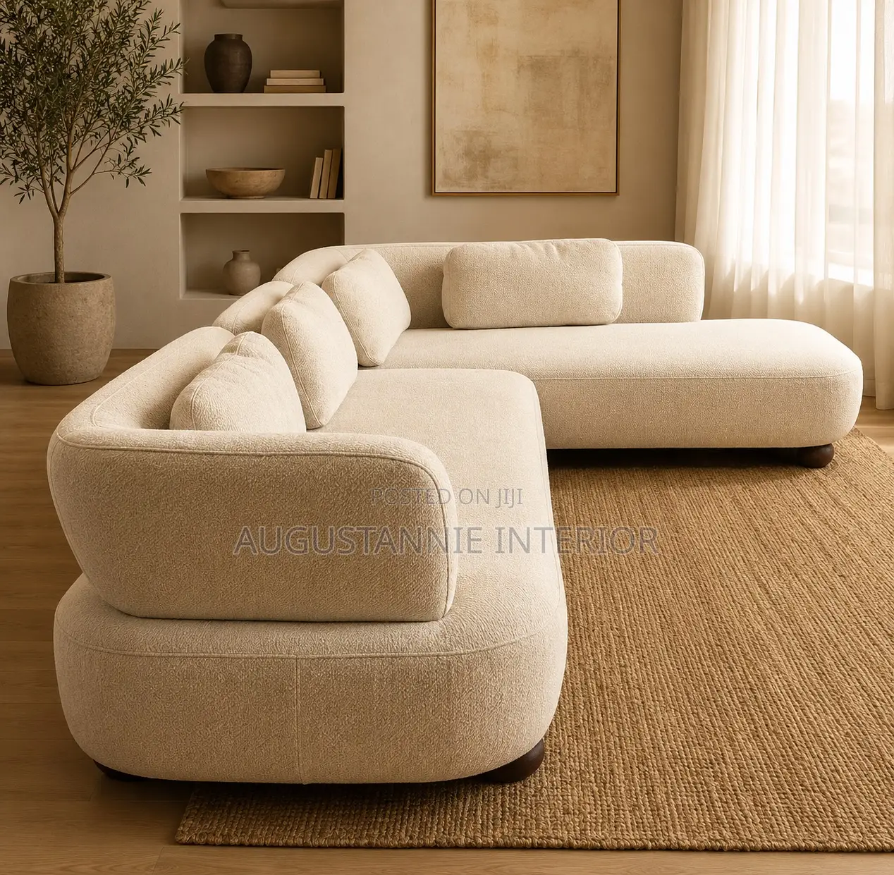 Quality 5 Seater Boucle Sectional Sofas