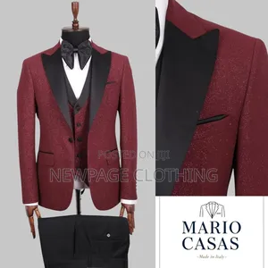 Sophisticated Men's Wedding Suit – Premium Fabric