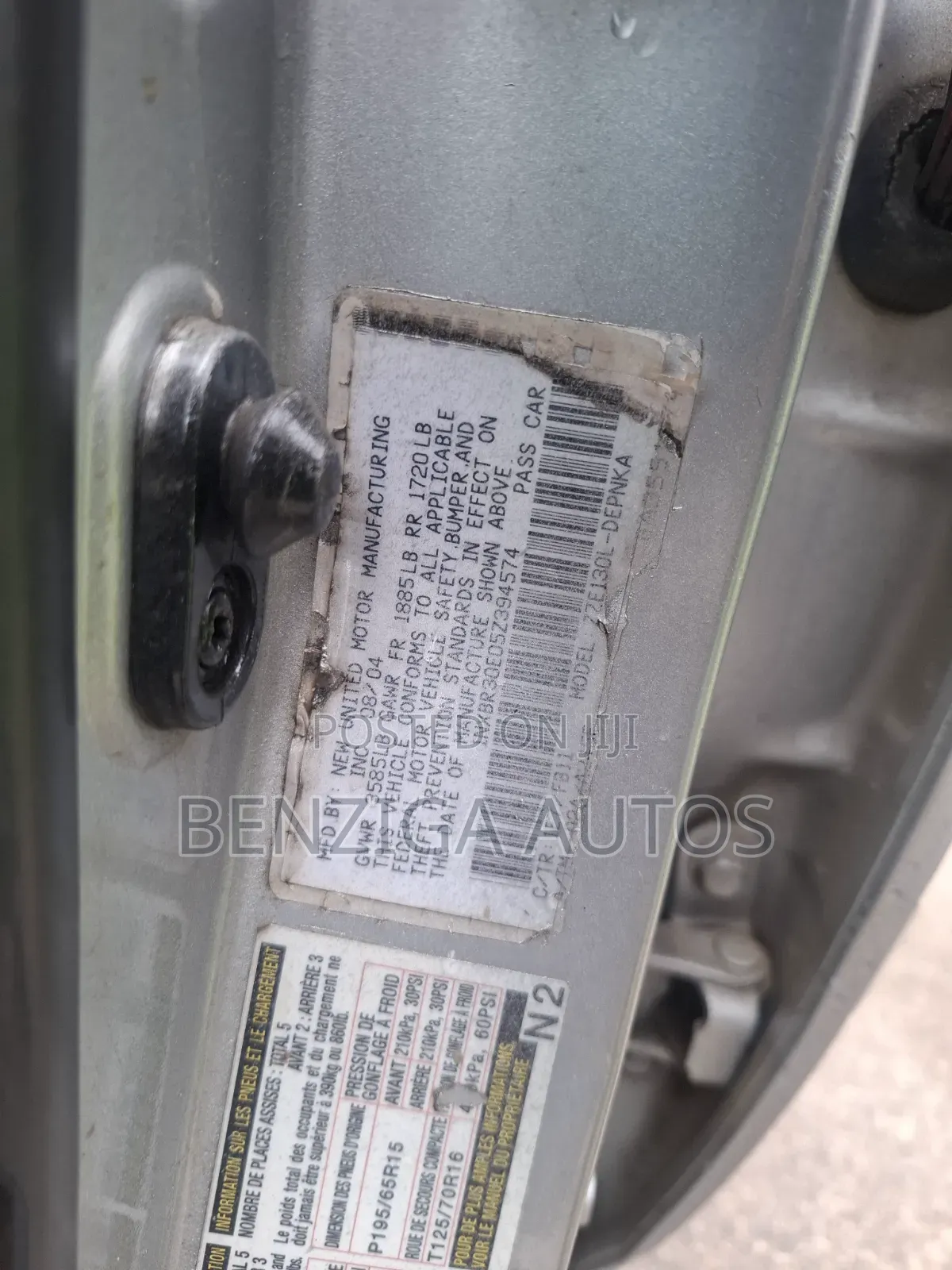 Toyota Corolla 2005 Silver