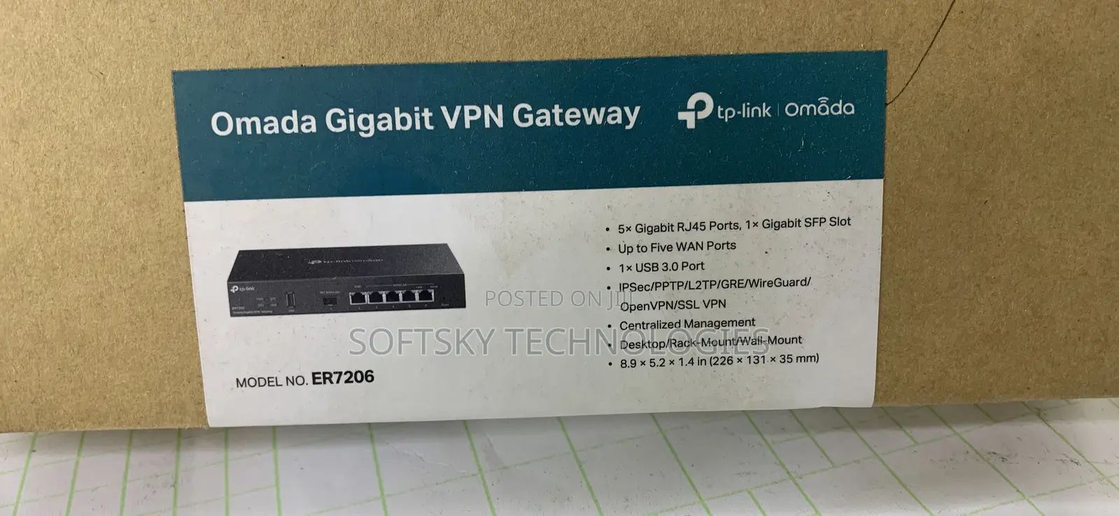 Tp-Link Omada Gigabit VPN Gateway Er7206