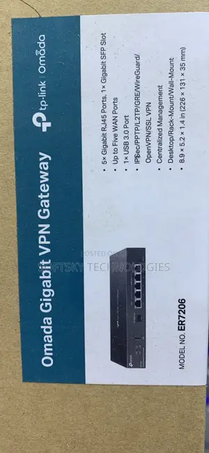 Tp-Link Omada Gigabit VPN Gateway Er7206