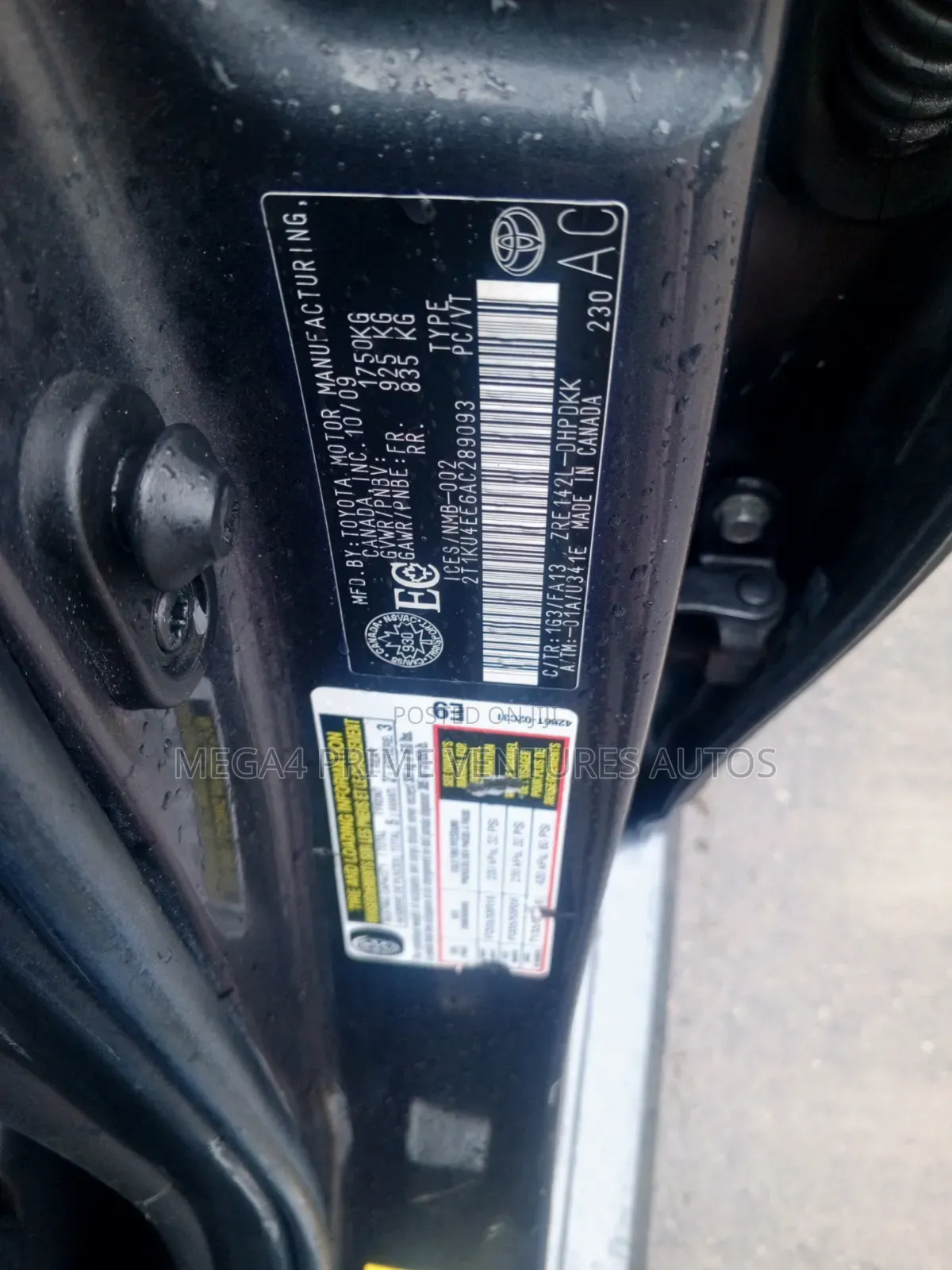 Toyota Matrix 2010 Gray