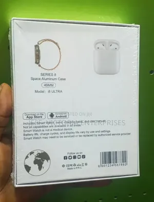 Hiwatch Pius I8 Ultra Smart Watch With Earphones.