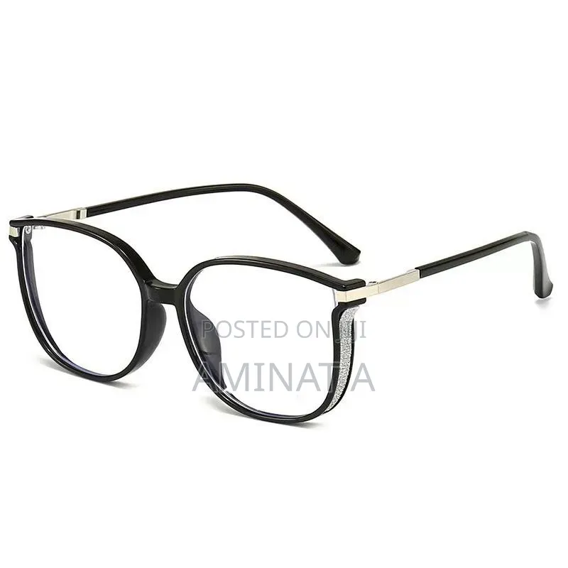 Crystal Oval Anti Blue Lens Glasses