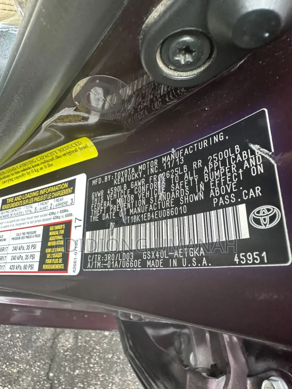 Toyota Avalon 2014