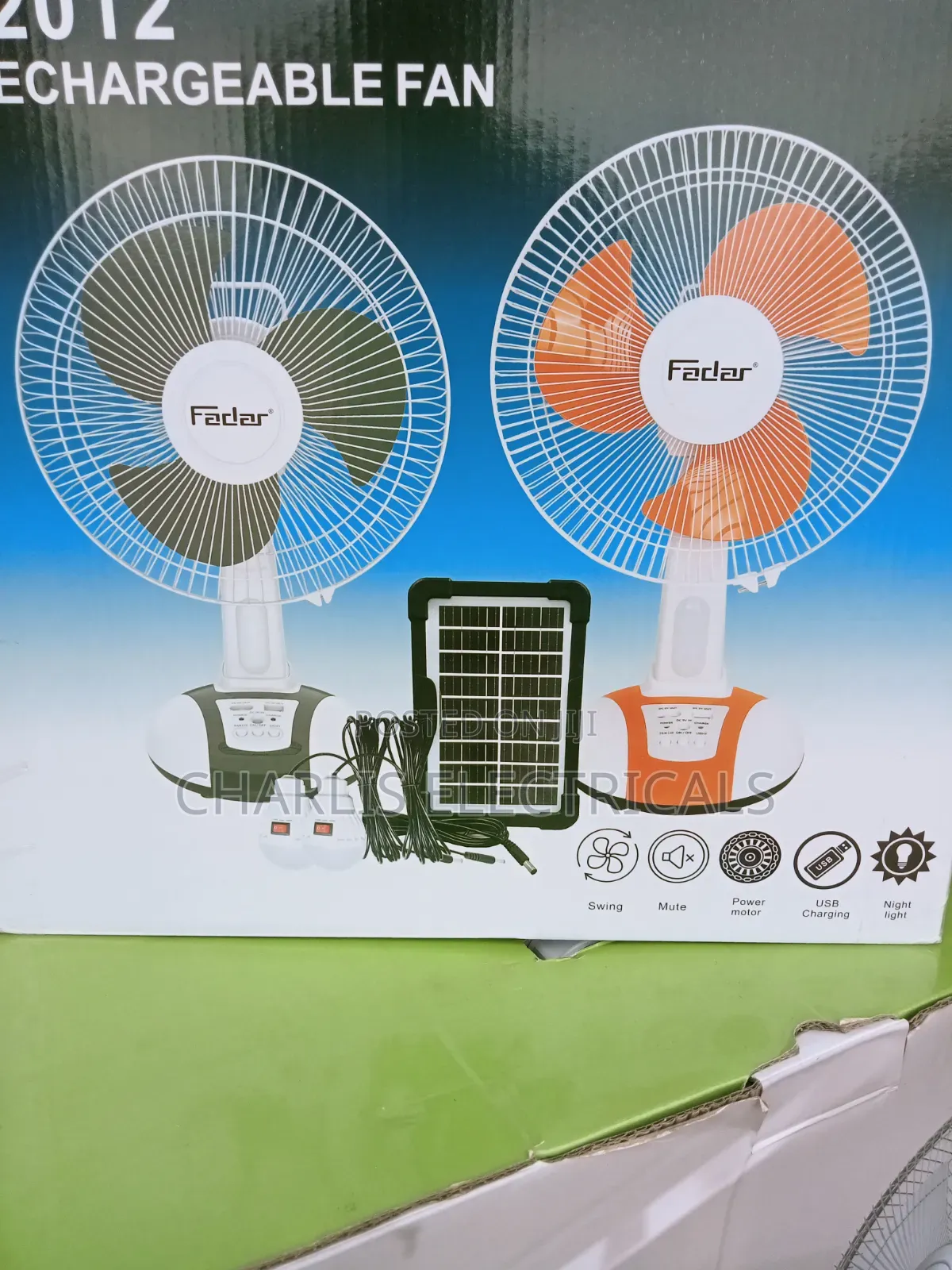 Solar Table Fan