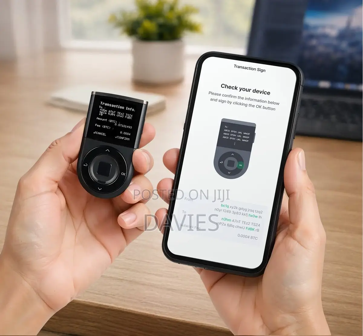 D’Cent Finger Print Crypto Hardware Wallet