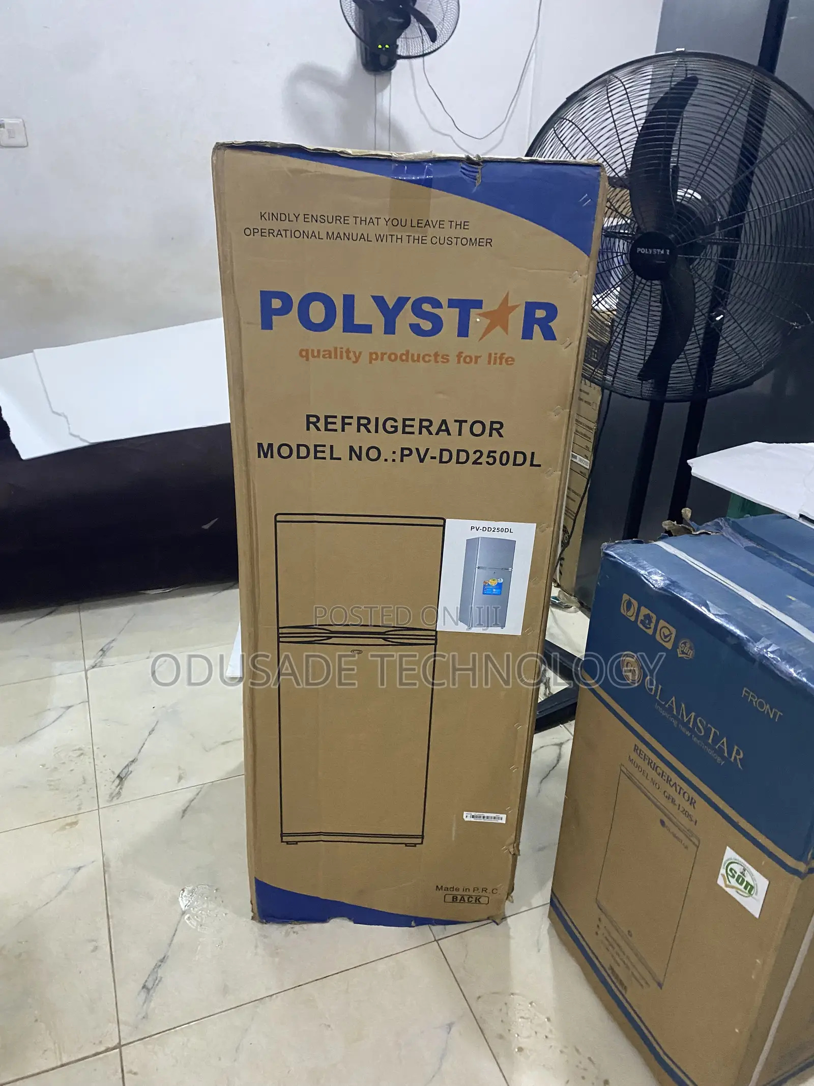 Polystar Elegant Silver Fridge 142l