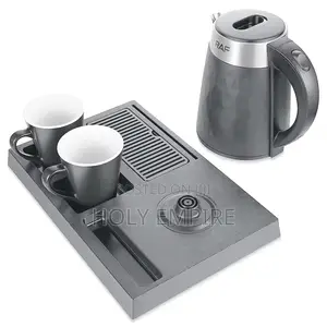 Electric Kettle With Cup Kit for Home and Hotel Use