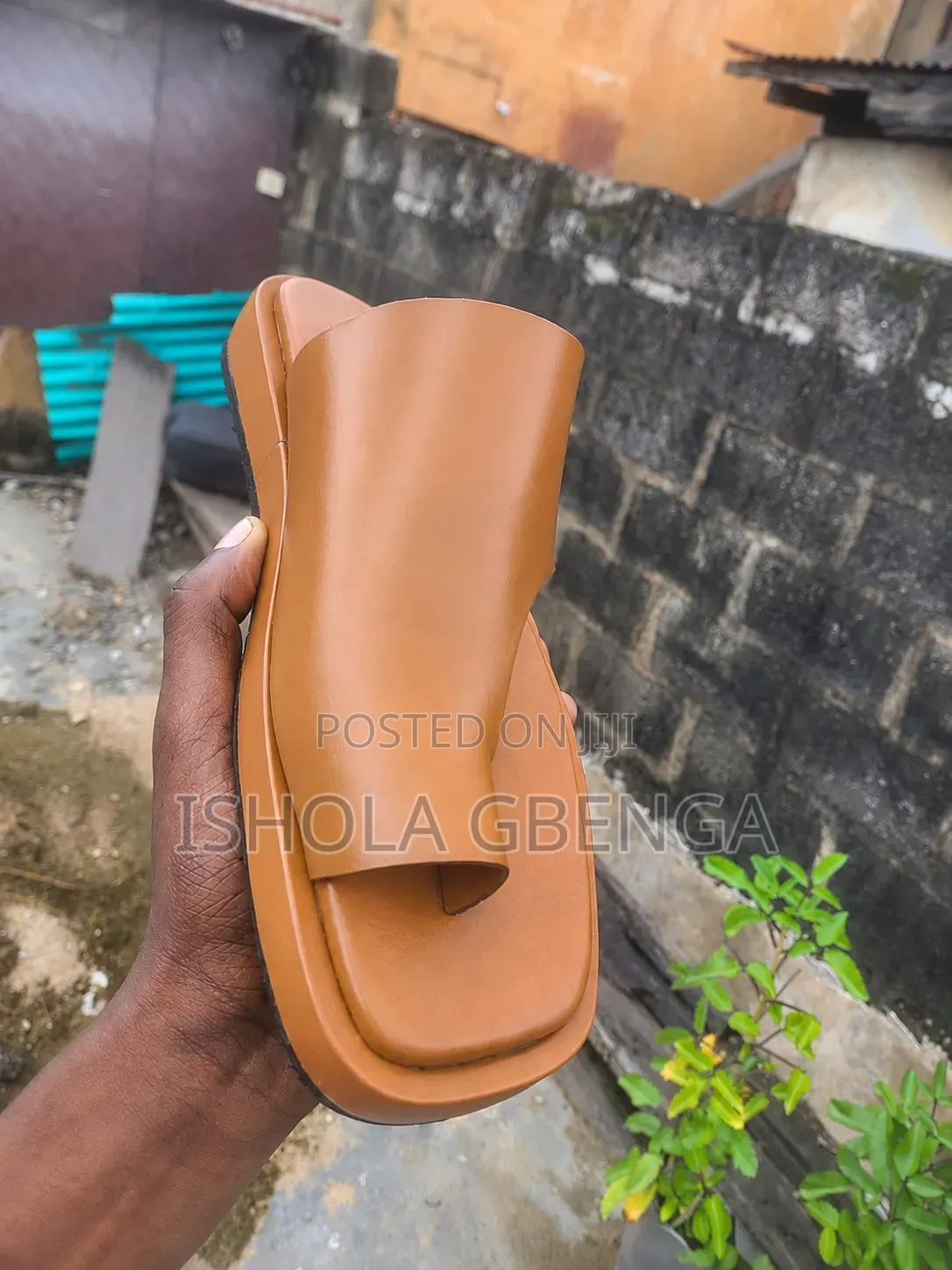 Handcrafted Leather Slides