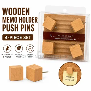 Wooden Memo Push Pin