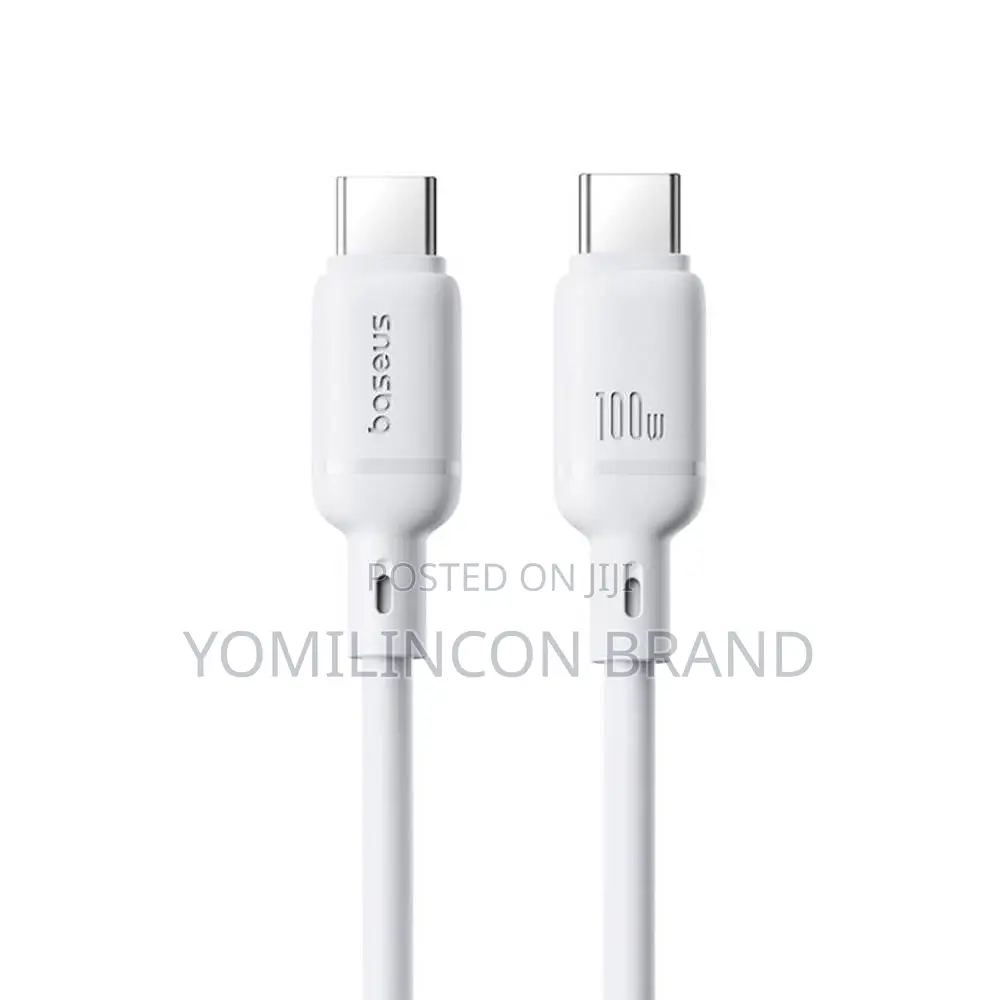 Baseus Silky Series 100w Fast Charging Cable 2m - Moon White