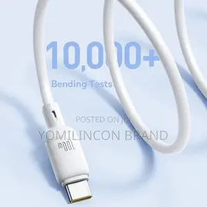 Baseus Silky Series 100w Fast Charging Cable 2m - Moon White