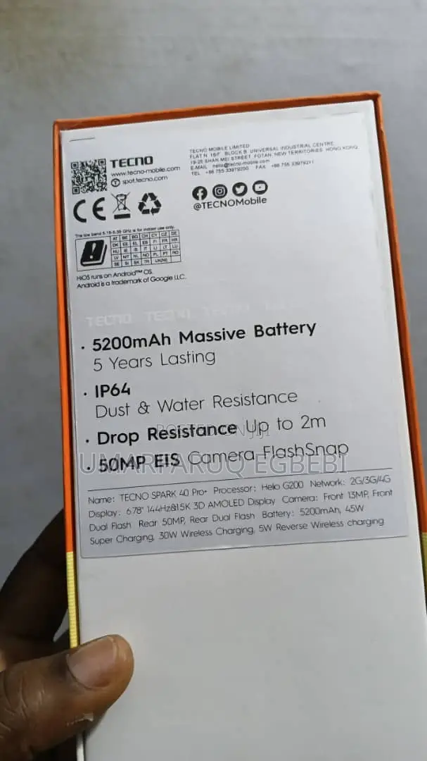 Tecno Spark 40 Pro+ 256 GB Blue