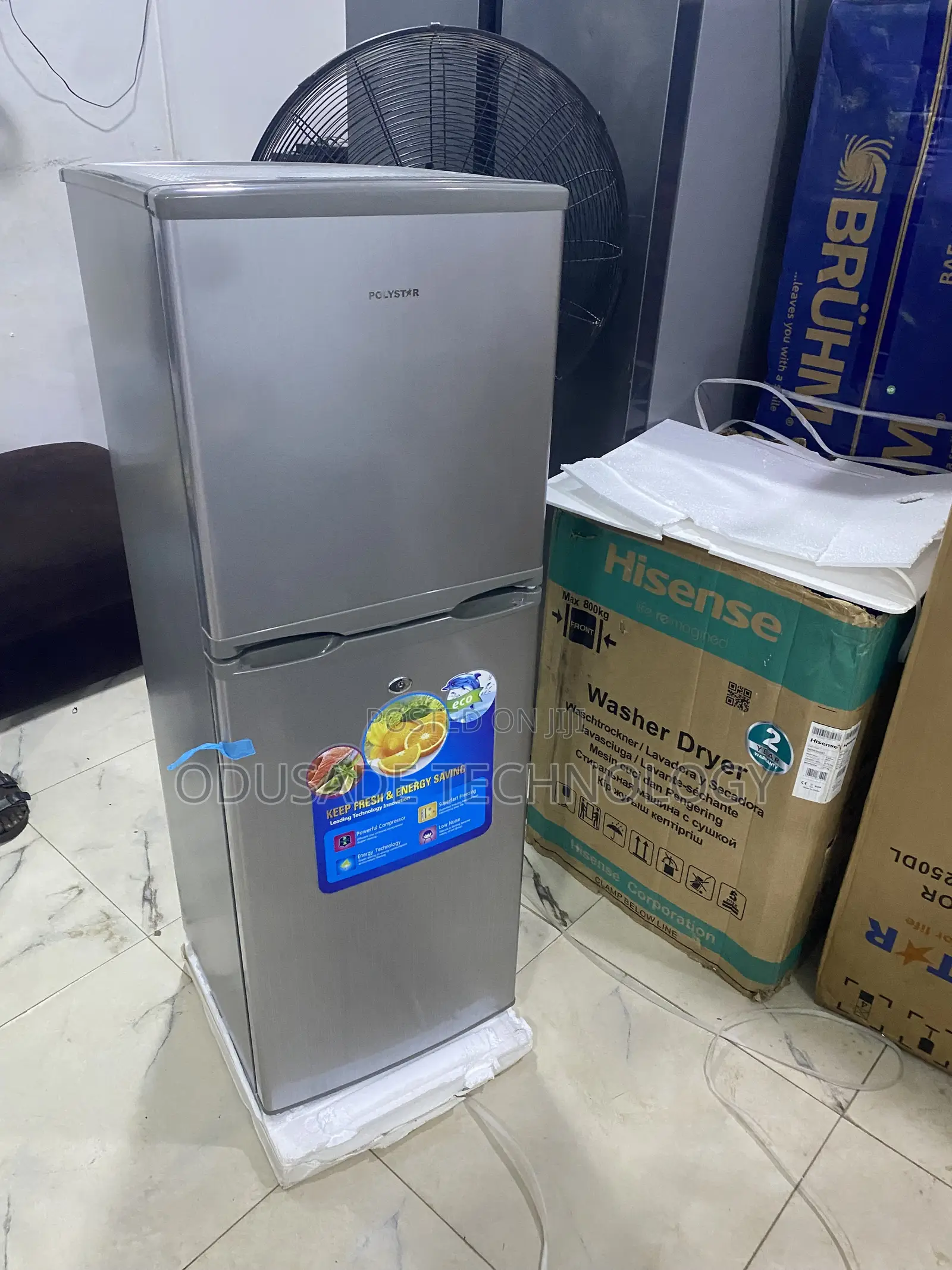 Polystar Refrigerator With Adjustable Shelves 142l