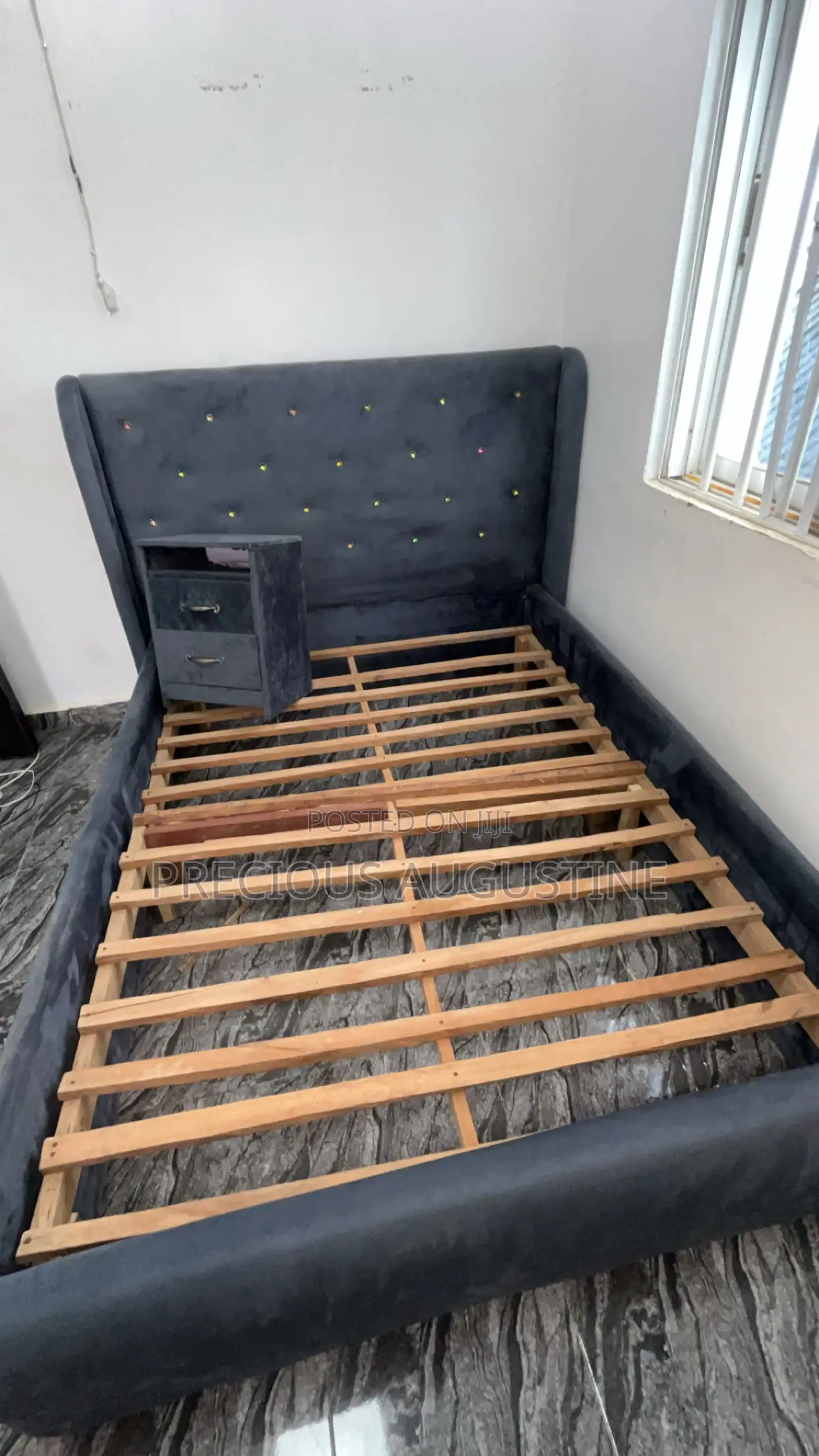 Bed Frame and Side Drawer