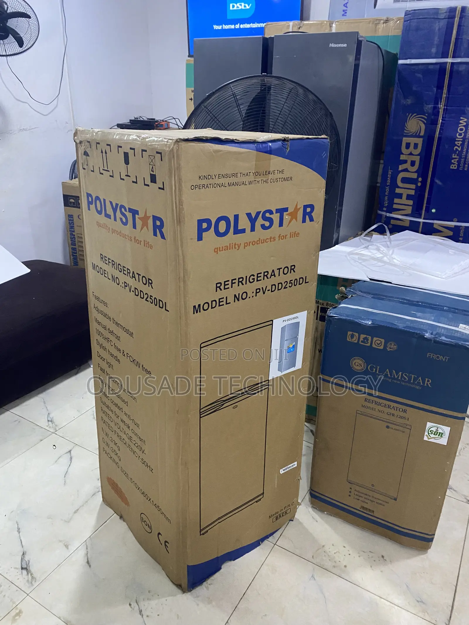 Polystar 142l Refrigerator With Top Freezer