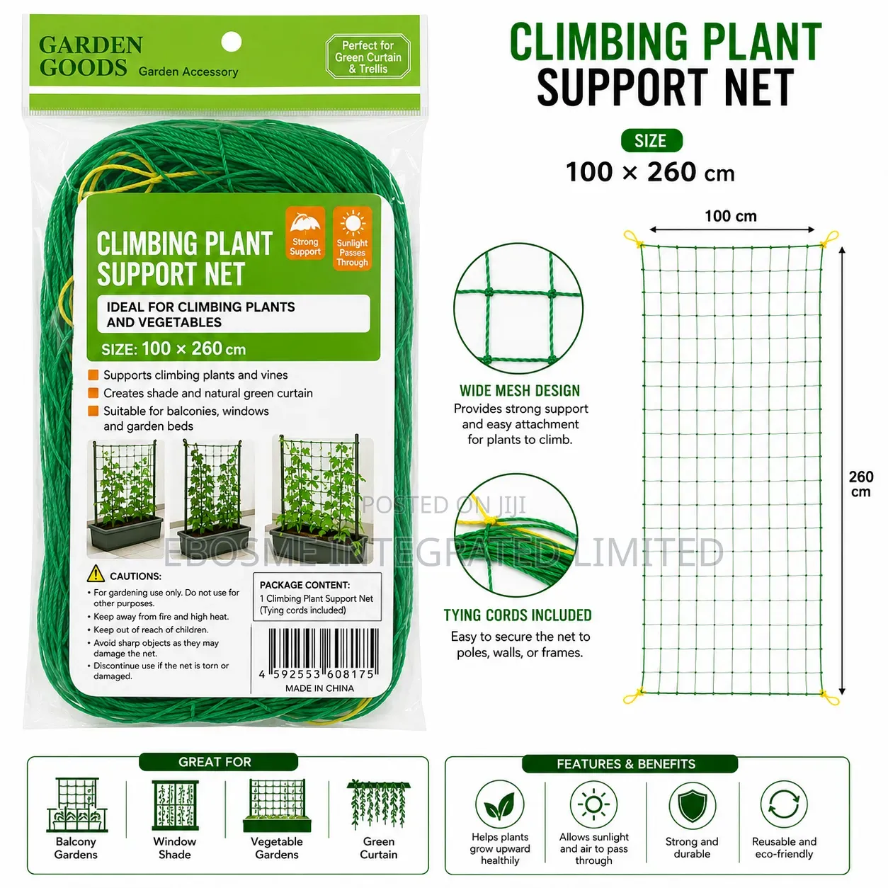 Climbing Plant Support Net
