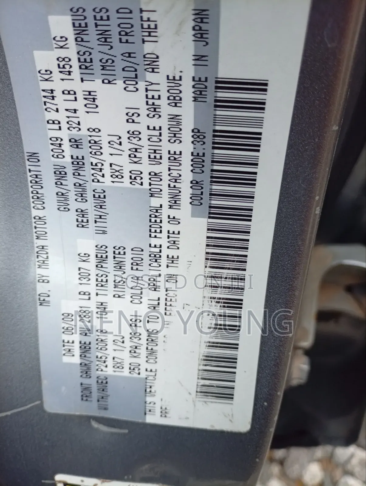 Mazda CX-9 2010 Gray