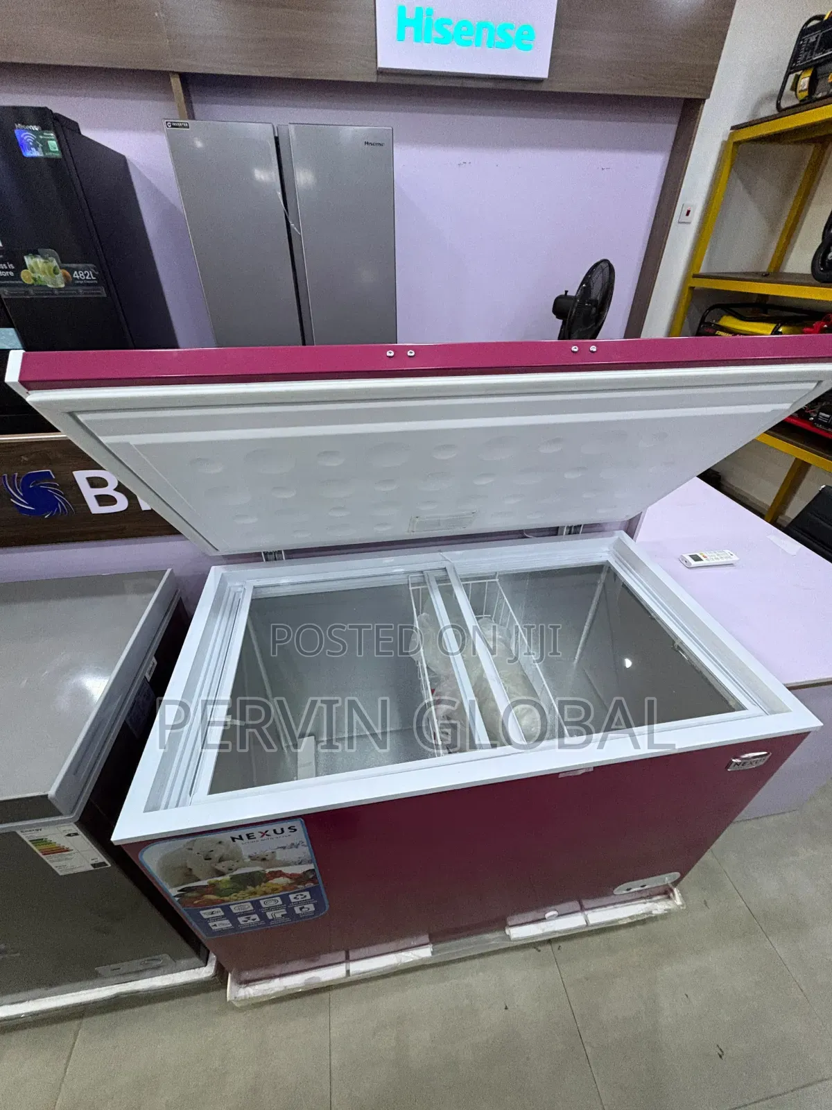 Nexus Freezer Nx-400e Wine Red