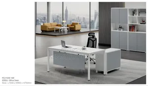 Executive Wooden Office Table With Side Extension