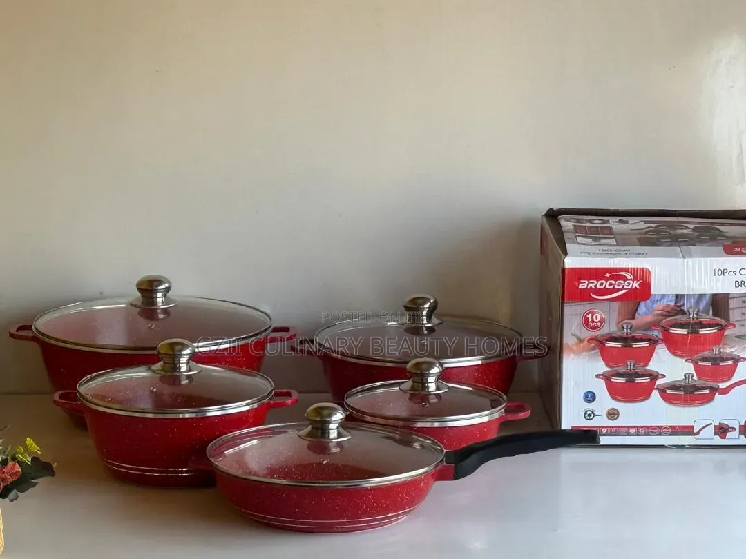 Brocosk 10 Piece None Tick Cookware