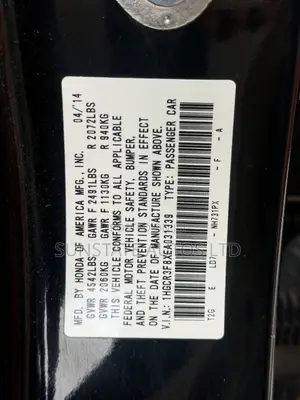 Honda Accord 2014 Black