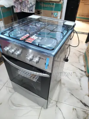 Maxi Inox 4 Burner Gas Cooker With Built-in Oven 50x50